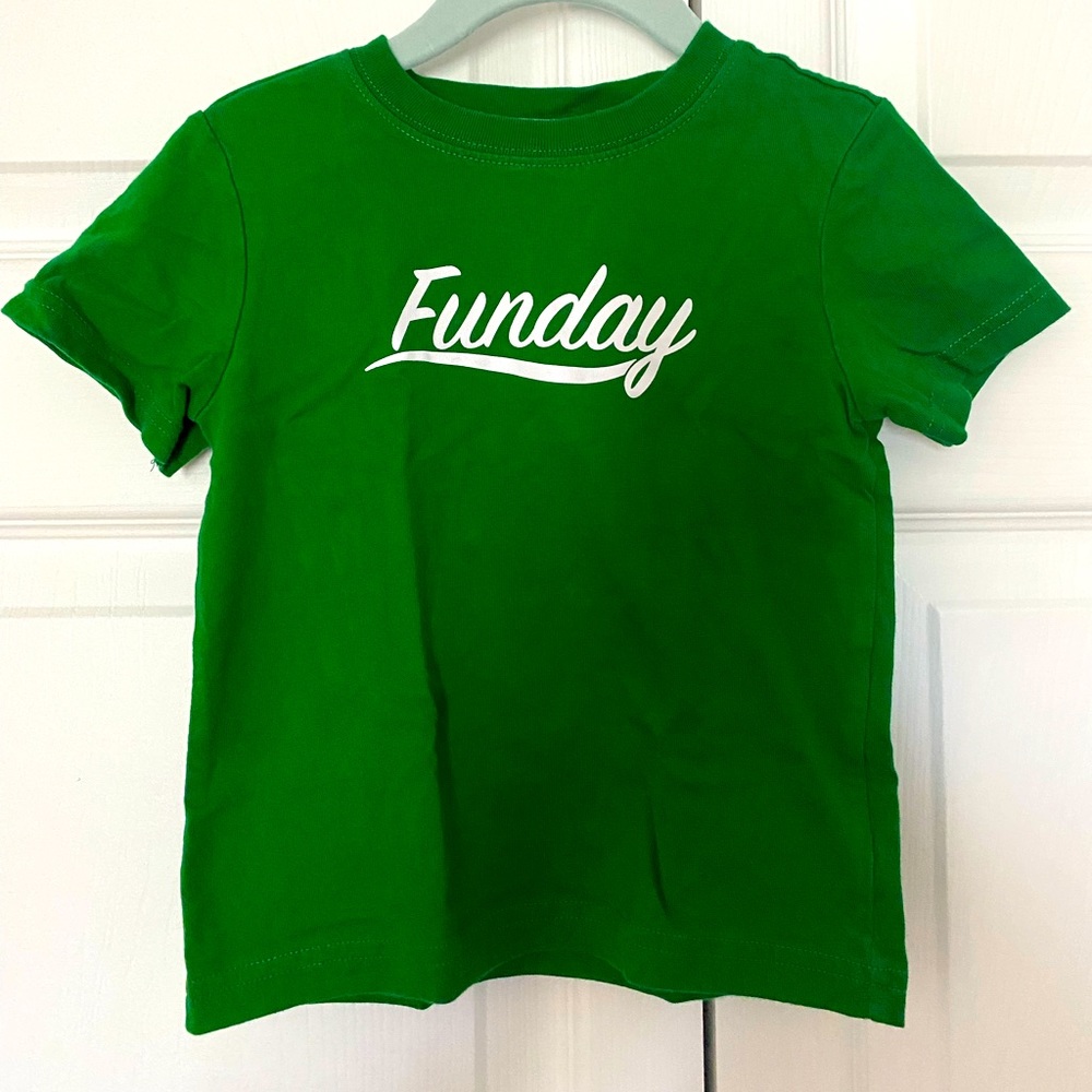 Janie and Jack green Funday T shirt